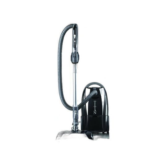 Titan T9500 HEPA Bagged Canister with Plush Power Nozzle - Black