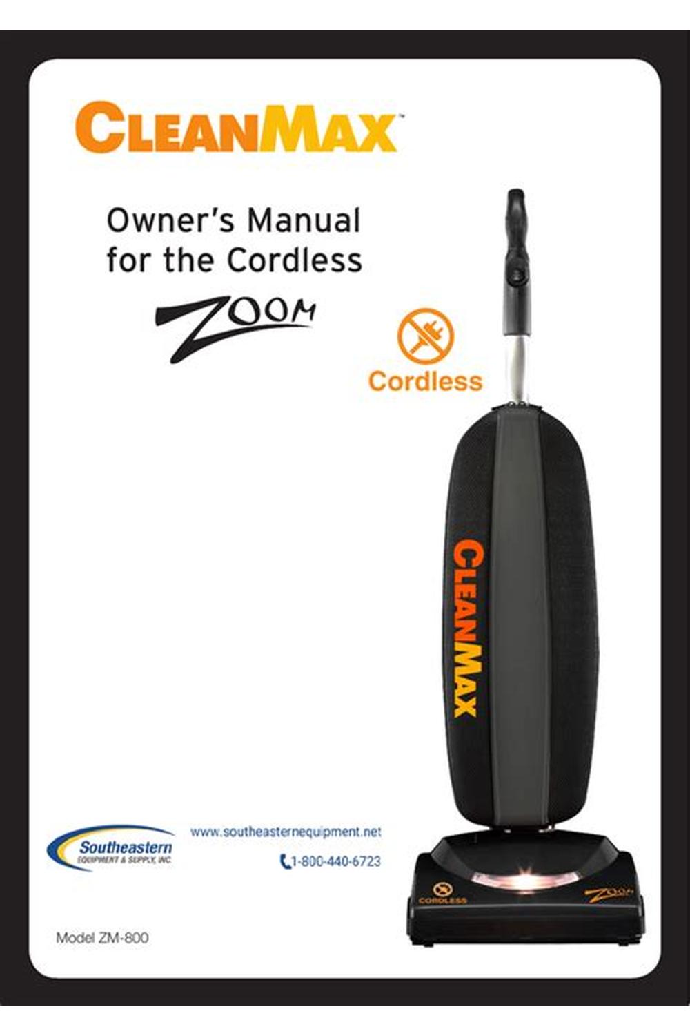 Cordless Upright ZM-800, Interchangable Battery - Image 3