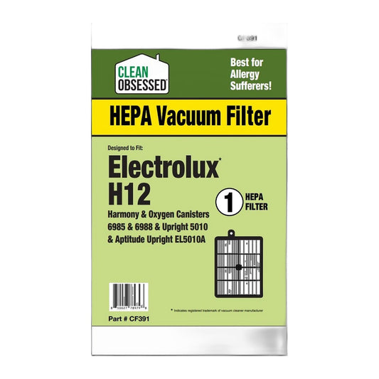 Eureka Electrolux HF12 HEPA Exhaust Filter for Harmony, Oxygen, Aptitude