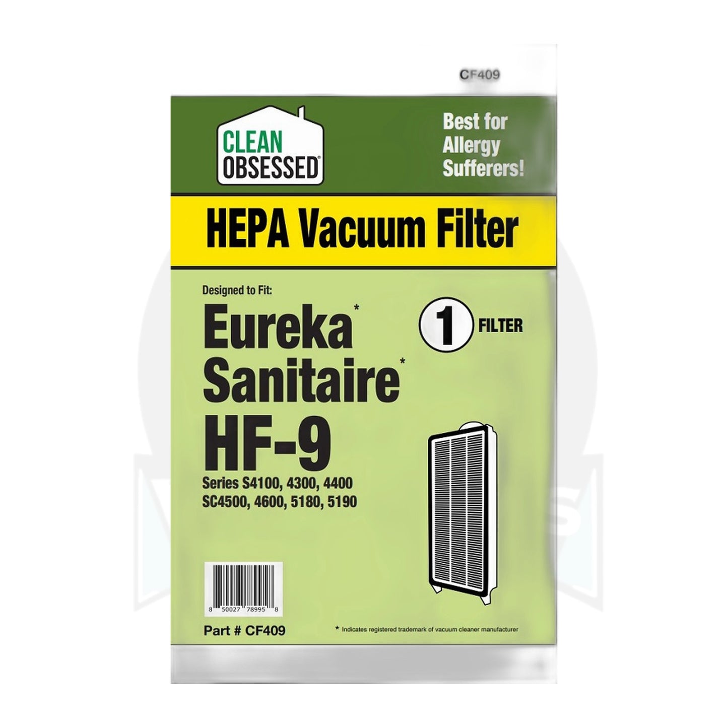 Eureka HF-9 HEPA Filter for Victory & Whirlwind Uprights
