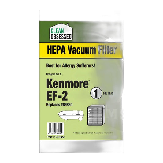 Clean Obsessed Kenmore EF-2 HEPA Filter w/ Charcoal (86880)