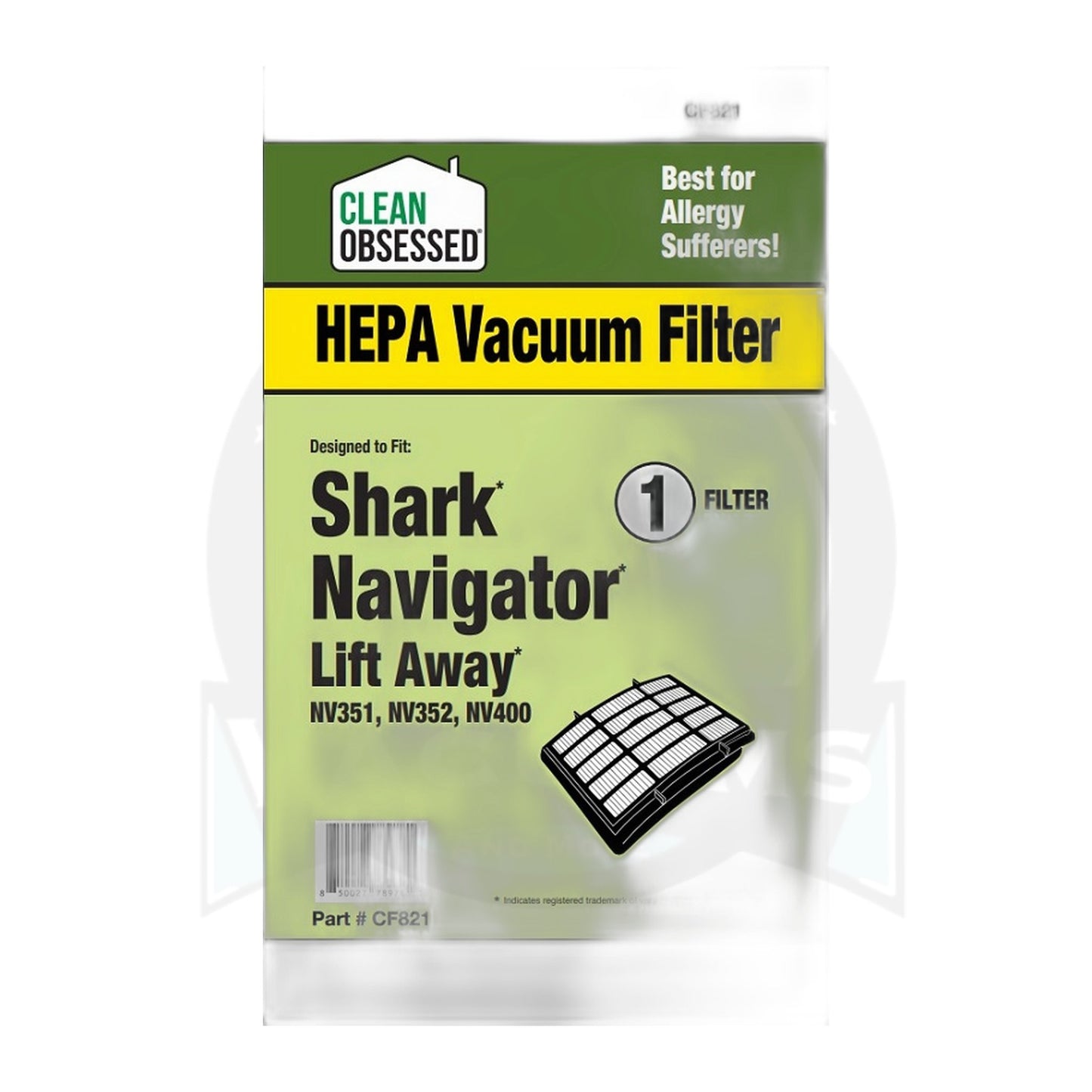 HEPA Filter for Shark Navigator Lift-Away NV350 NV360 NV370 NV400