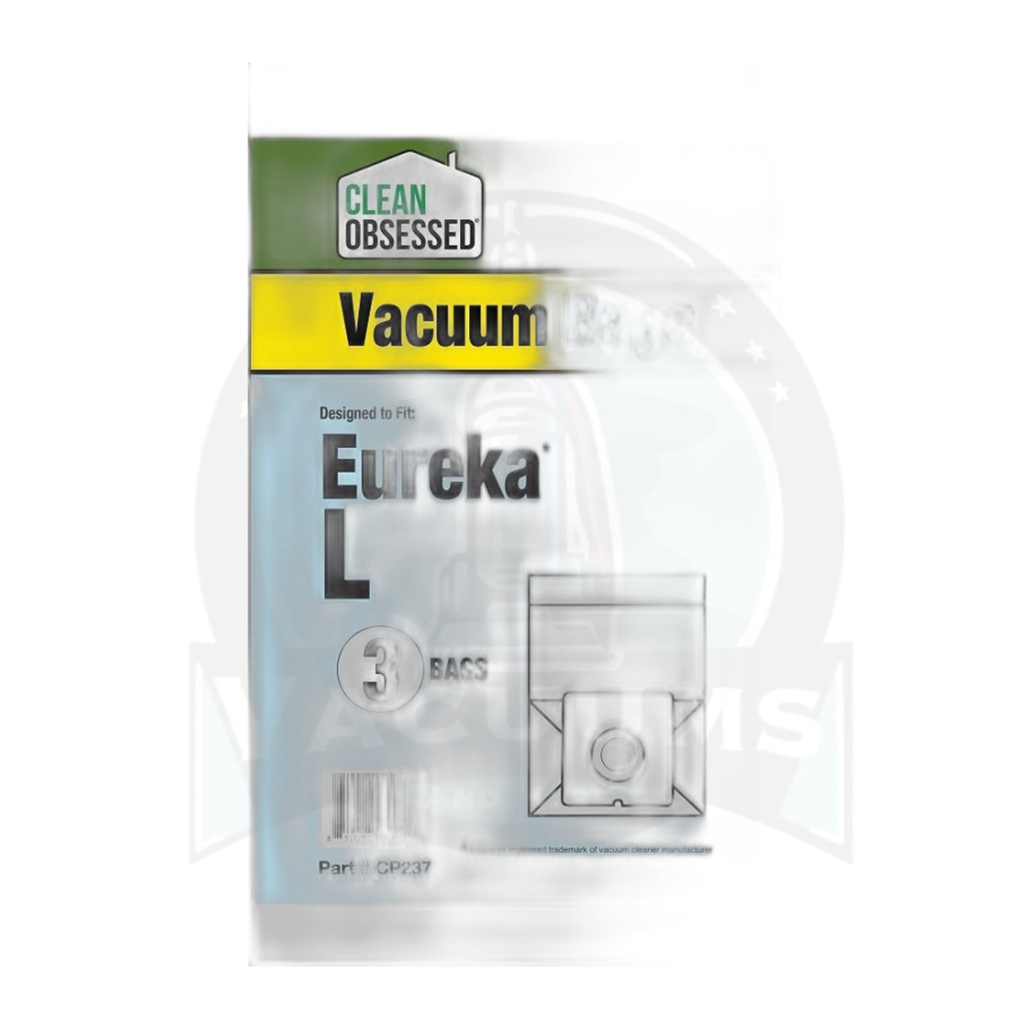 Clean Obsessed Eureka Type L Micro Paper Vacuum Bags, 3-Pack