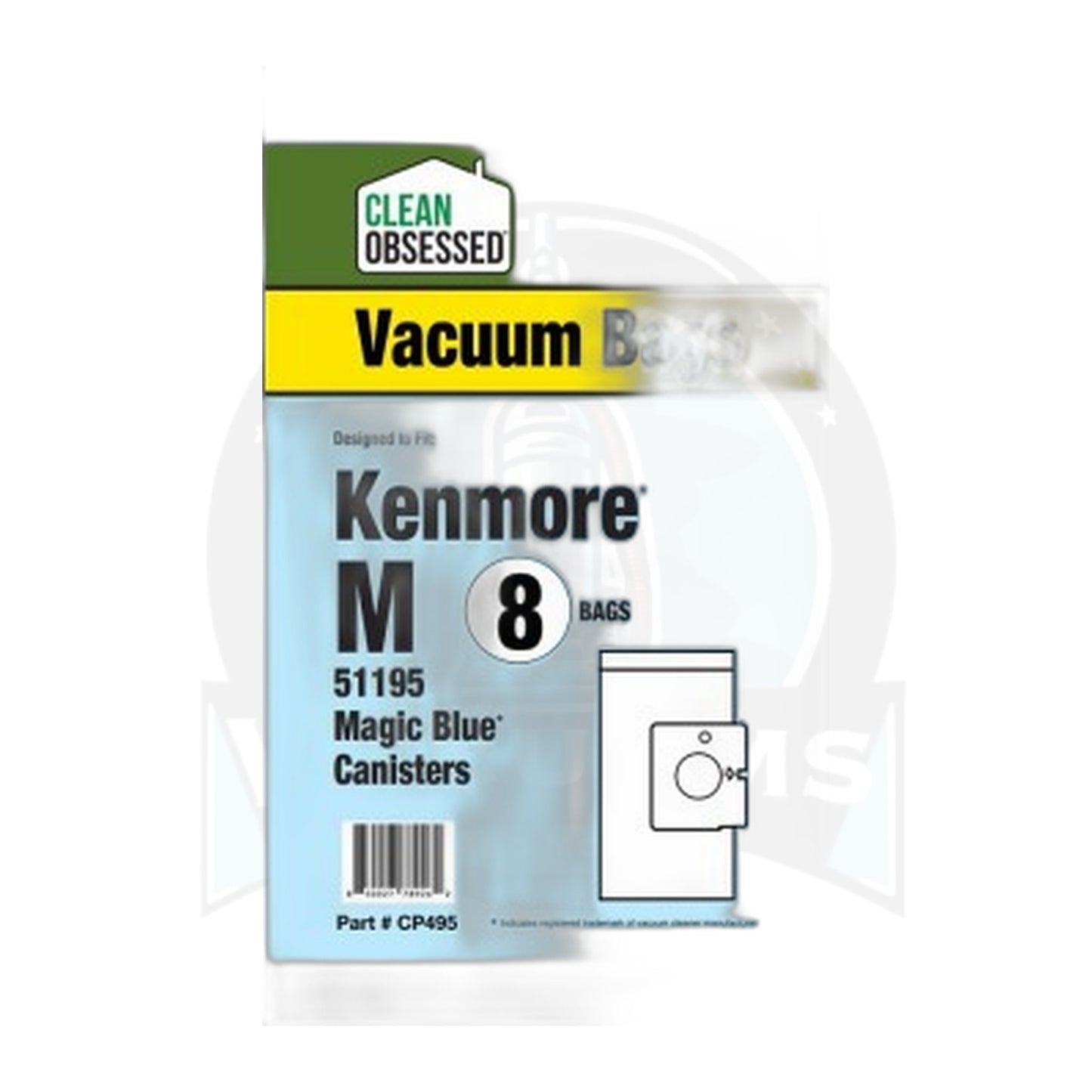 Kenmore Type M Magic Blue Micro Bags for 51195 (8-Pack)