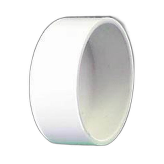 White PVC Pipe Cap for Central Vacuum Pipe