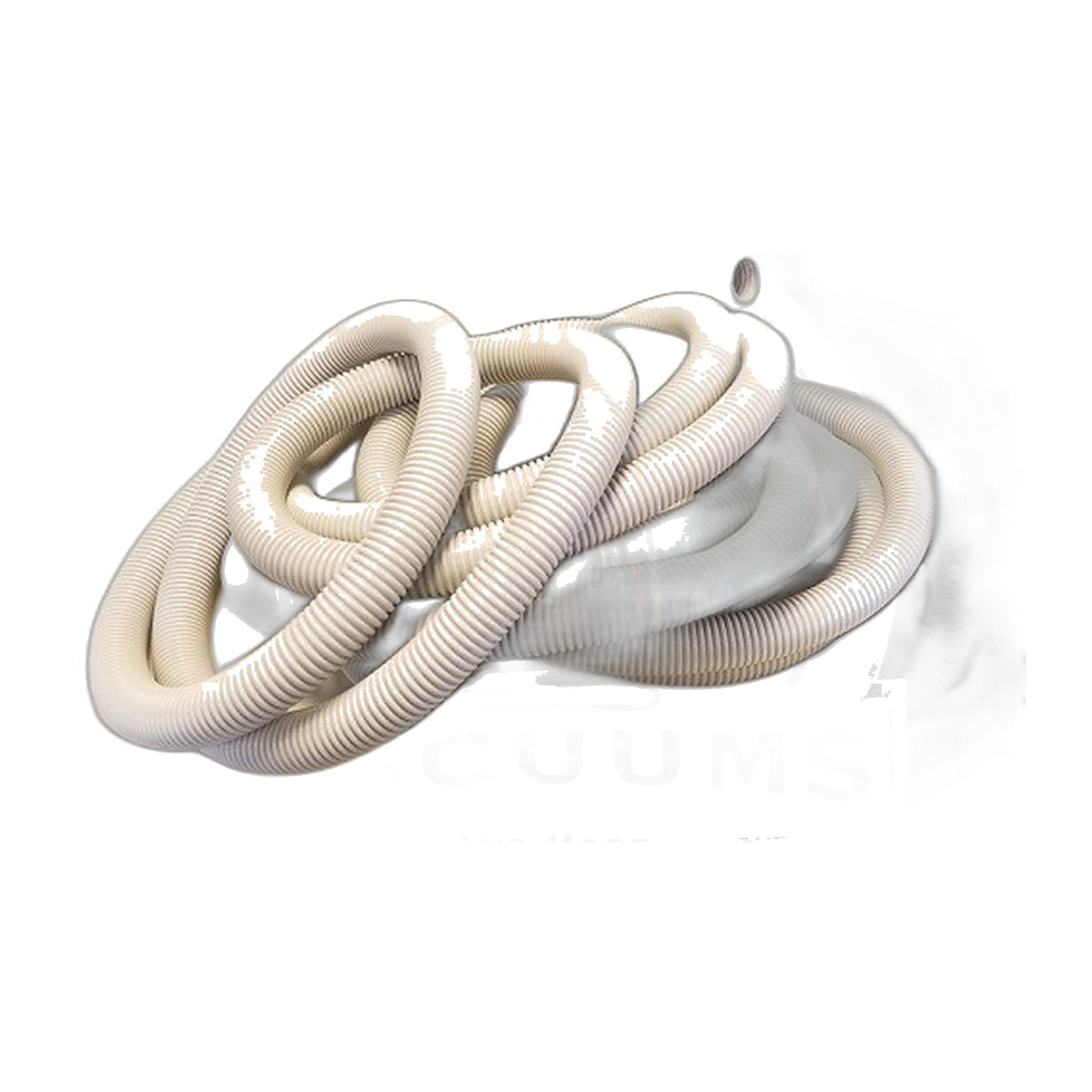 50 ft x 1-3/8" Crushproof Vacuum Hose, Light Grey - Premium Grade