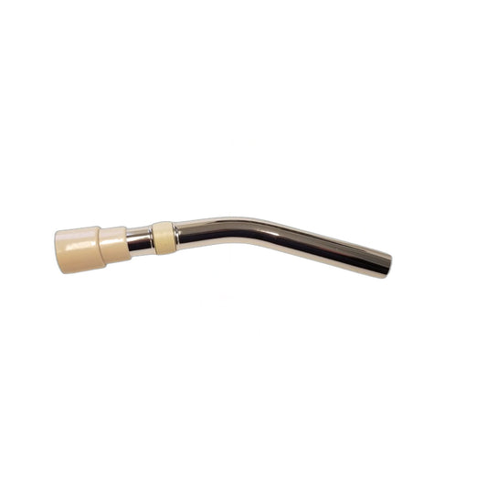 Fit All Curved Chrome Metal Hose End, 1-1/4" Beige Cuff with AFR