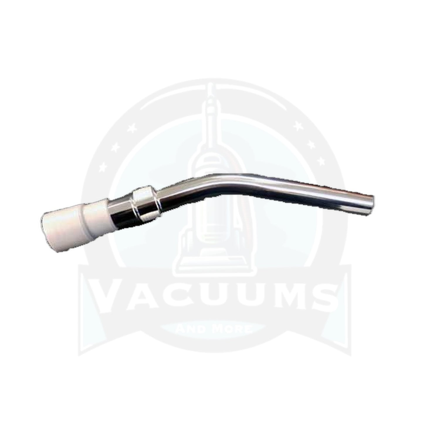 Fit All Curved Chrome Metal Hose End, 1-3/8" Grey Cuff with AFR