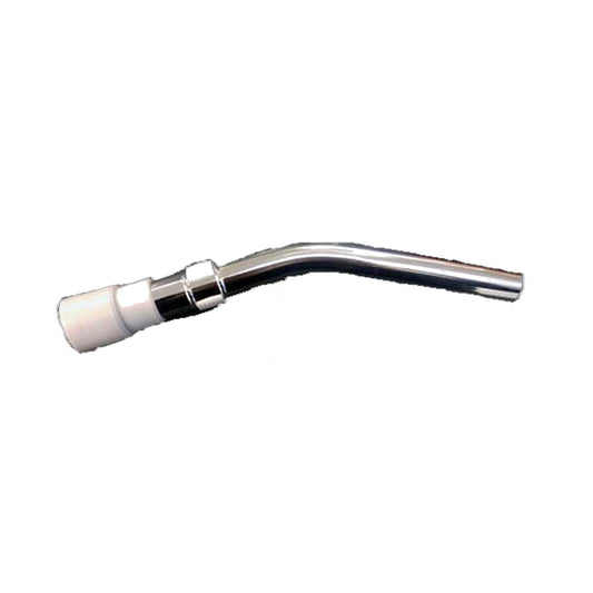 Fit All Curved Chrome Metal Hose End, 1-3/8" Grey Cuff with AFR