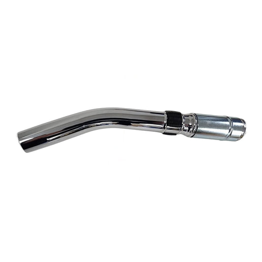 1-1/4" Metal Curved Wand End, Black, with 1-1/2" Swivel Hose End