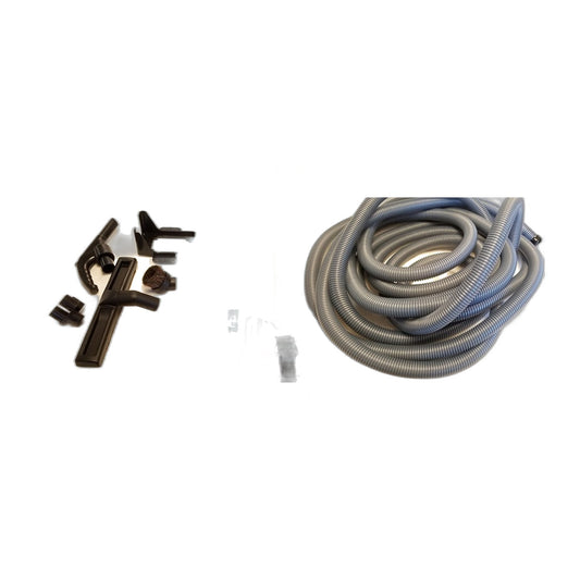 Hide-A-Hose Mini Garage Valve & 40' Hose Kit with Tools & Tele Wand