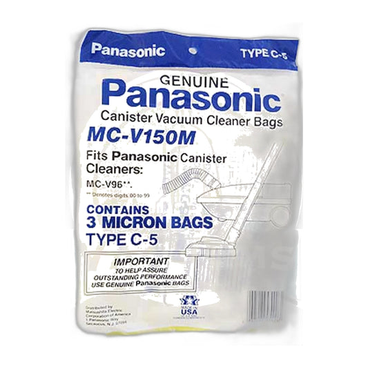 Panasonic Type C-5 Micron Paper Vacuum Bags (3-Pack)