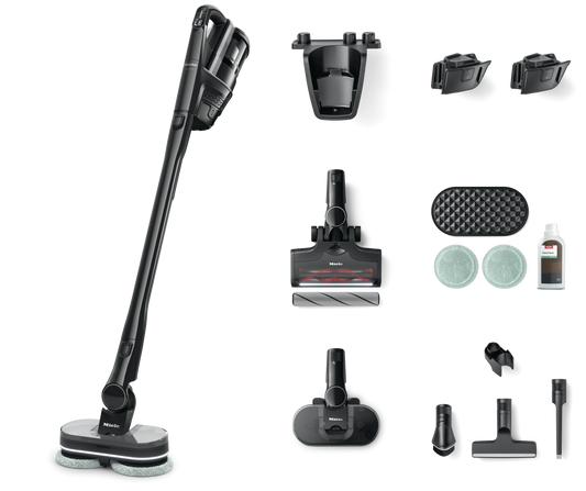 Miele Triflex HX3 Plus Aqua Cordless Vacuum & Mop – Obsidian Black