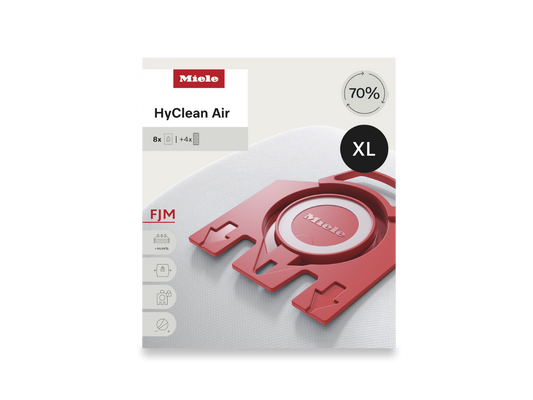 Miele FJM HyClean Air XL Vacuum Bags – 8 Count