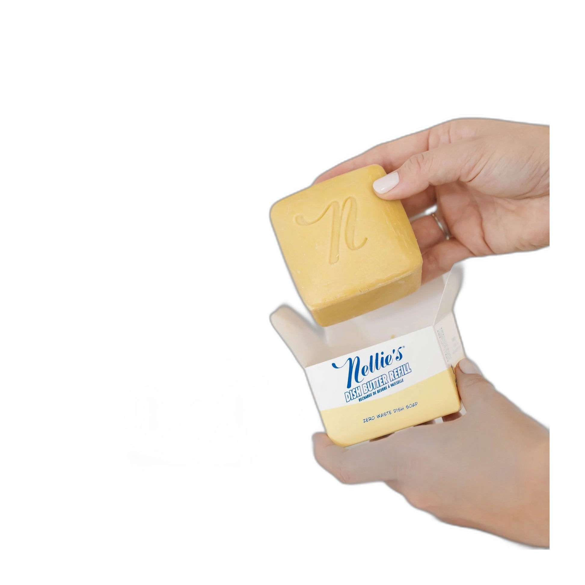 Nellie's Dish Butter, White Ceramic Dish