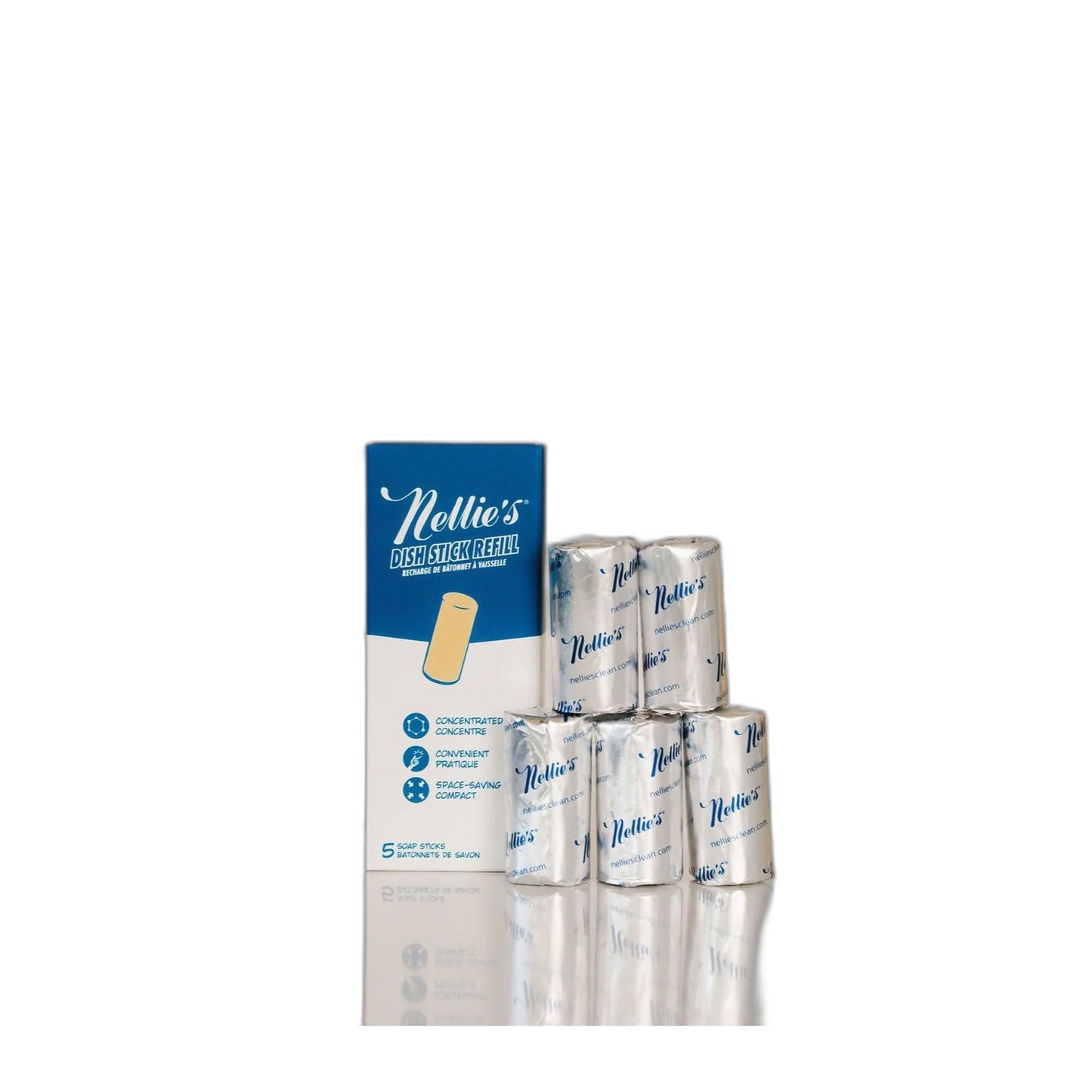 Nellie's Dish Stick Refill Soap, 5 Pack