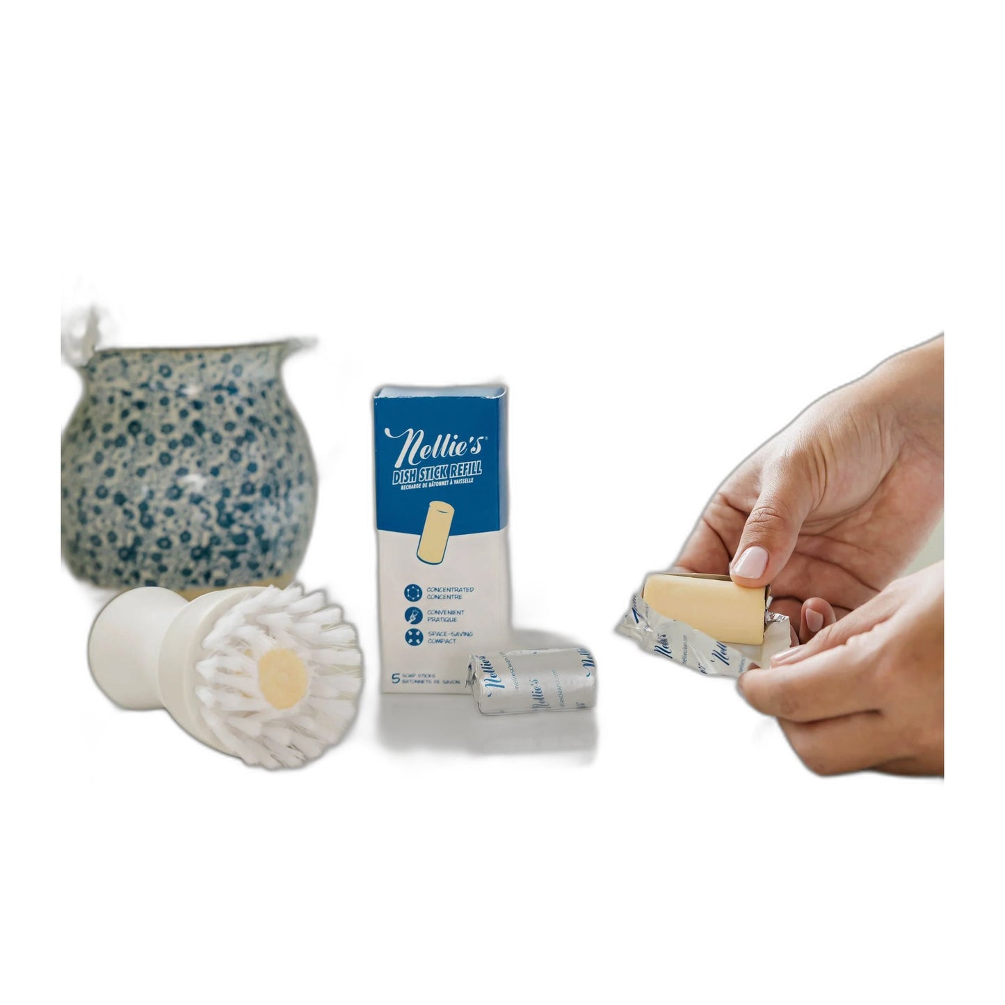 Nellie's Dish Stick Refill Soap, 5 Pack