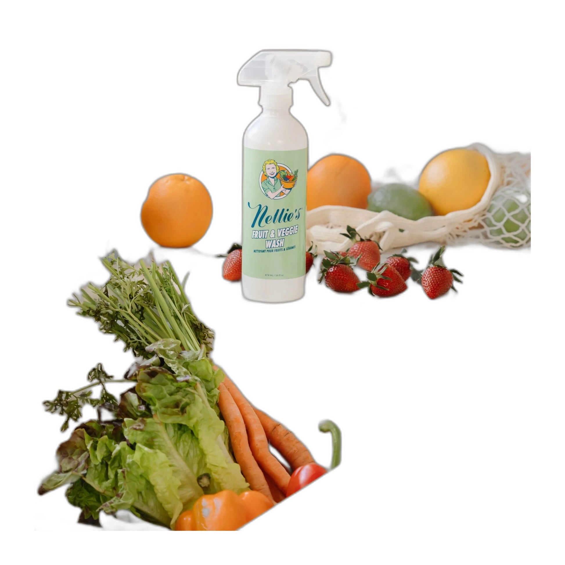 Nellie's Fruit & Veggie Wash 474 ml