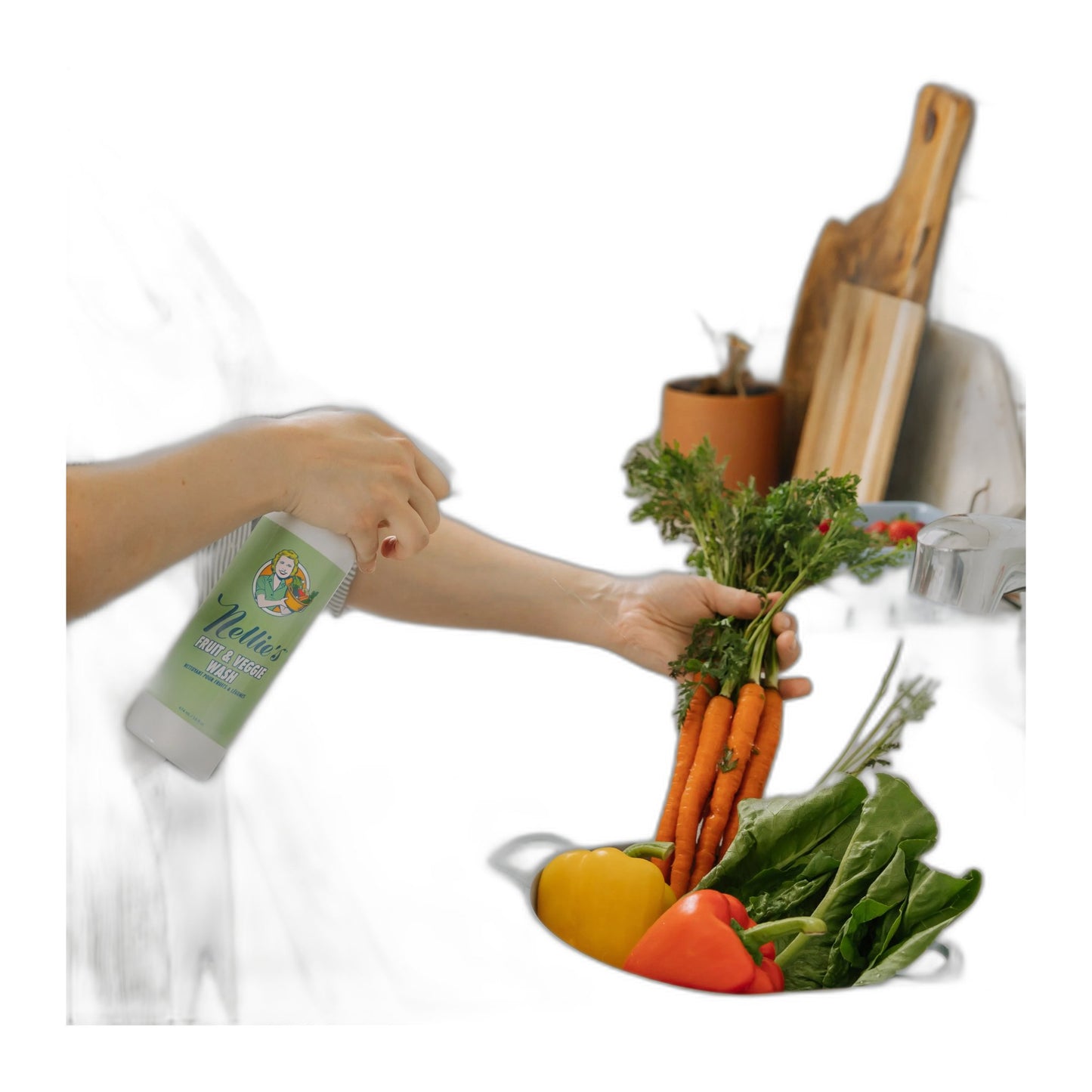 Nellie's Fruit & Veggie Wash 474 ml