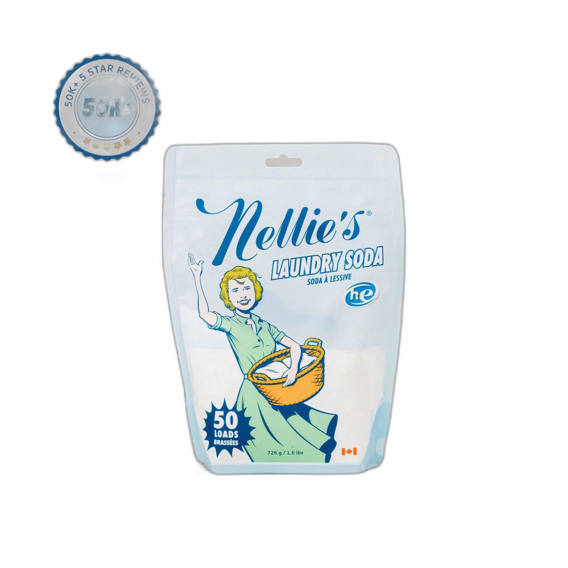 Nellie's Laundry Soda Tin, 100 Loads
