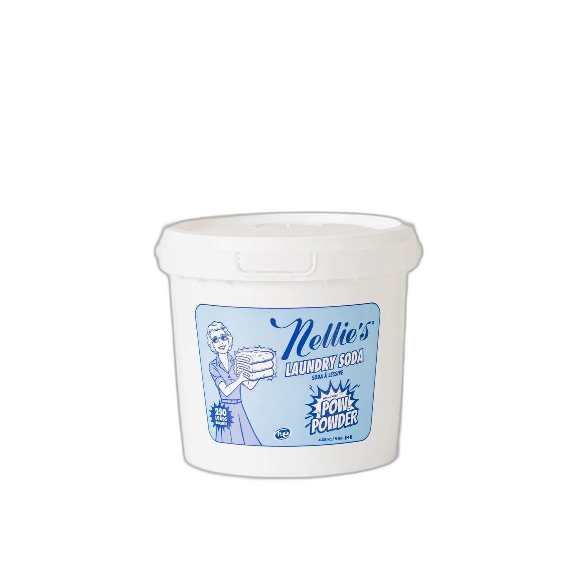 Nellie's Laundry Soda with POW Powder, 250 Loads