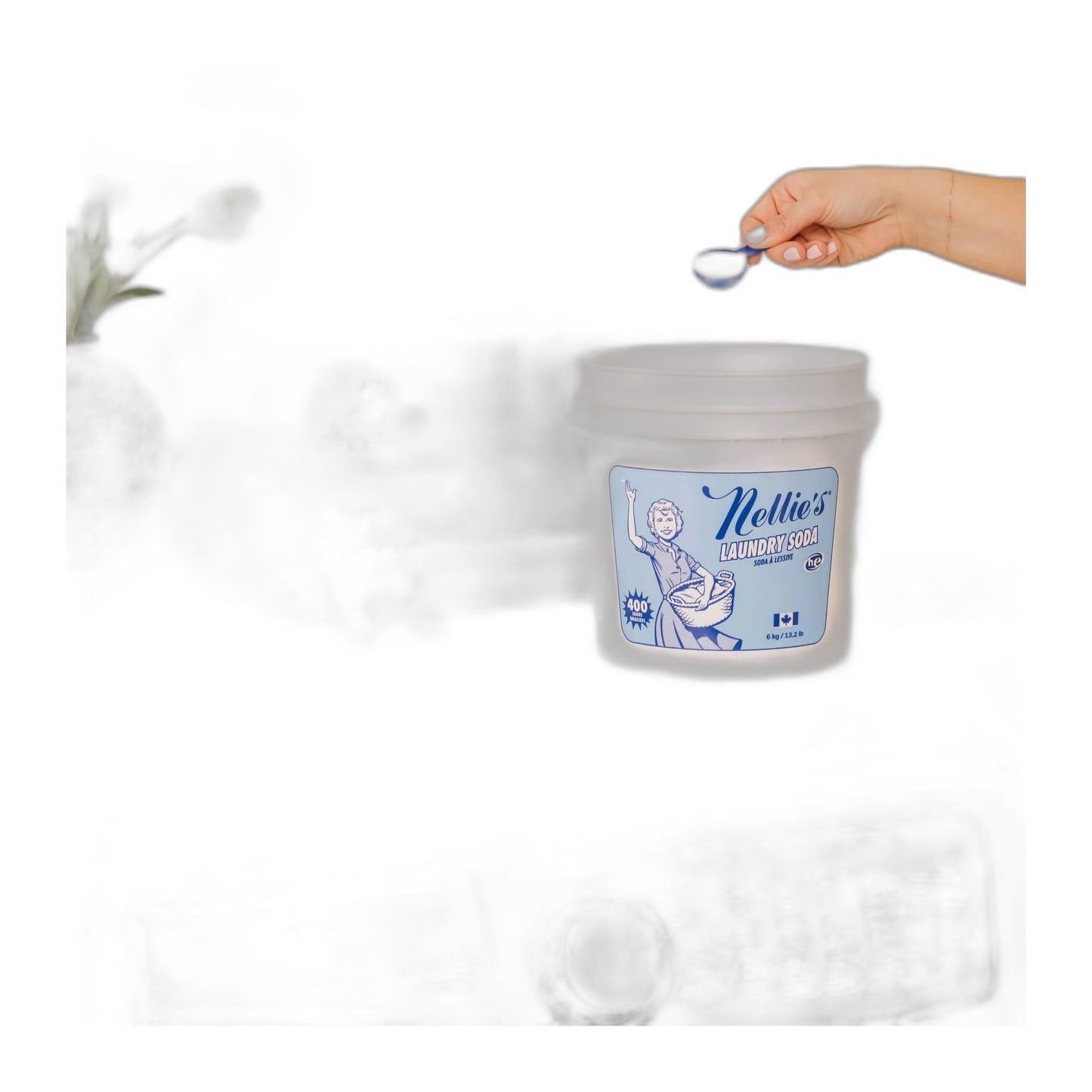 Nellie's Laundry Soda with POW Powder, 250 Loads