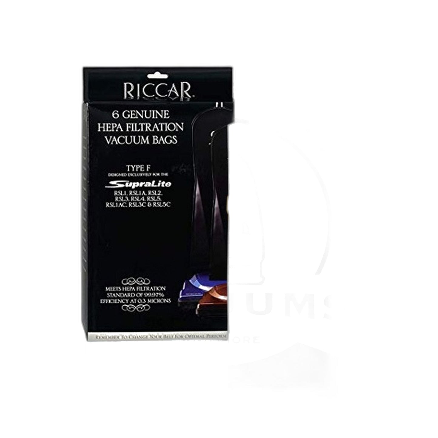 Riccar RFH-6 Type F HEPA Bags 6-Pack (SupraLite UPT Upright)