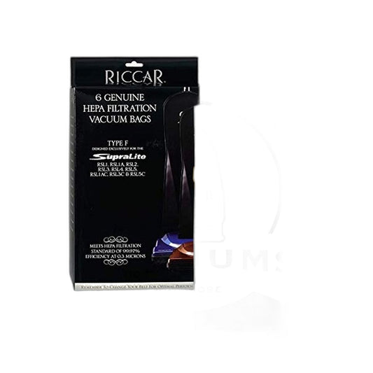 Riccar RFH-6 Type F HEPA Bags 6-Pack (SupraLite UPT Upright)