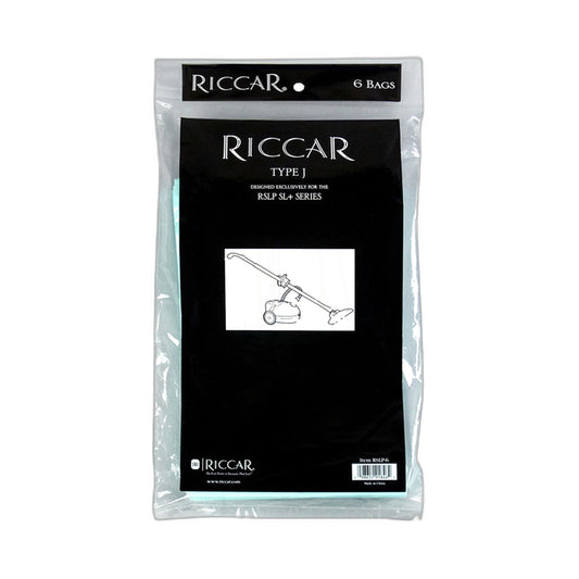 Riccar RSLP-6 SupraLite Canister Original Paper Bags, 6-Pack
