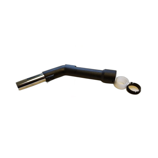 Fit All 1-1/4" Black Plastic Hose Handle with Metal Friction-Fit Stub Tube