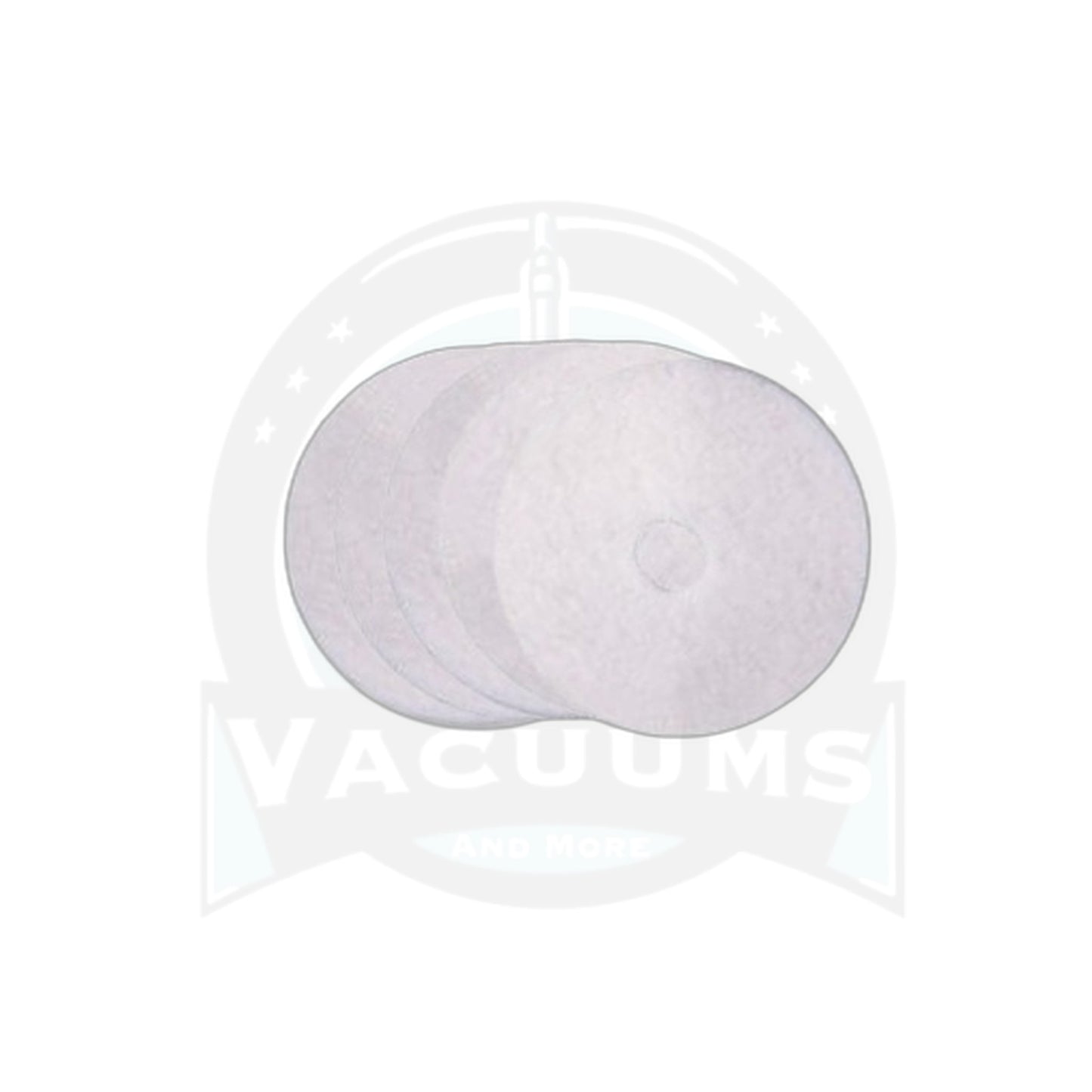 13" White Polishing Floor Pads - Box of 5, Universal Buffer Fit