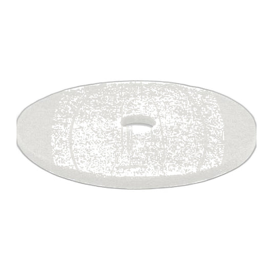 17" White Polishing Floor Pads - Box of 5 for Buffers
