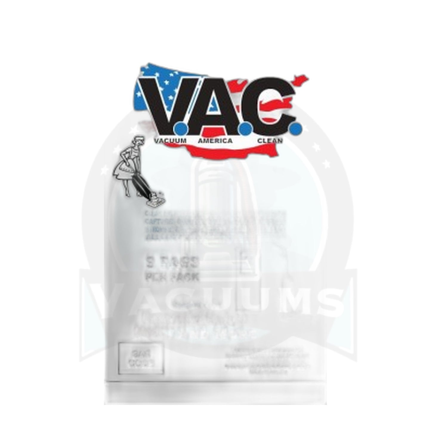 Perfect V.A.C. HEPA Bags for Panasonic Type U, U3, U6 (9-Pack)