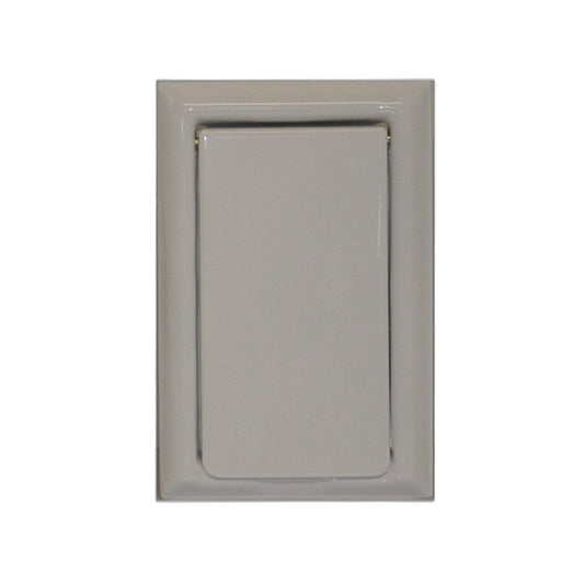 VacuMaid White Metal Inlet Valve with Microswitch, 1-1/2" Hole, Single Pin